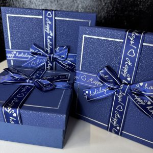 Коробка для подарунка синя