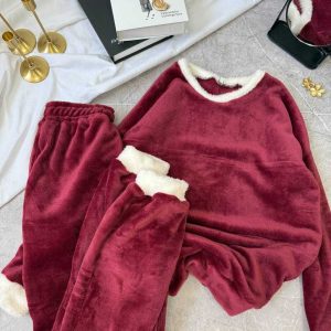 Піжама червона махрова двохшарова